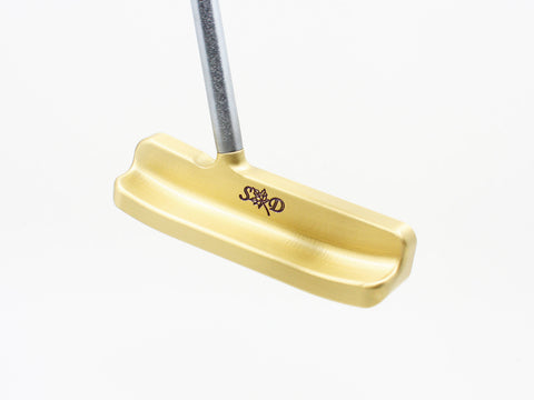 Custom brass putter satin finish