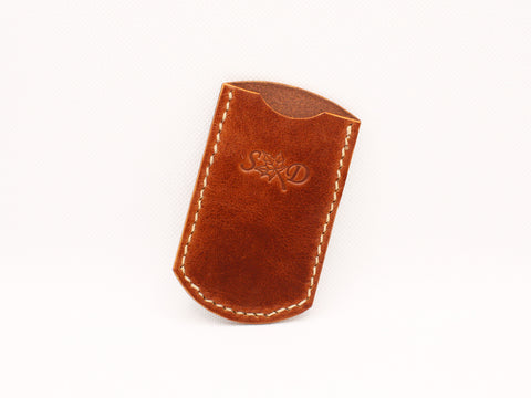 Leather divot tool holder