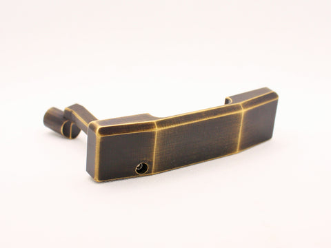 Sole view of milled putter with tri sole
