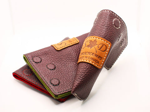 Leather putter headcovers by Deschamps Designs Golf